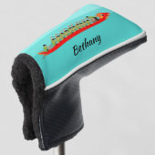 Dragon Boat Racing Golfheadcover (3/4 voorkant)