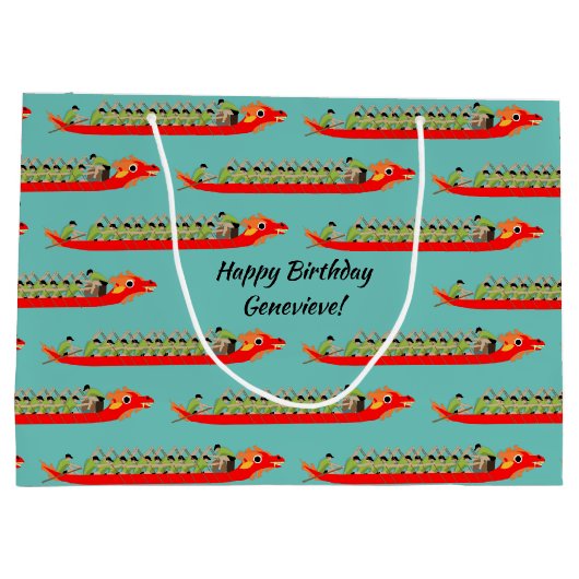 Dragon Boat Racing Groot Cadeauzakje (Achterkant)