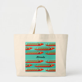 Dragon Boat Racing Grote Tote Bag