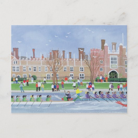 Dragon Boat Racing in Hampton Court 1993 Briefkaart (Voorkant)