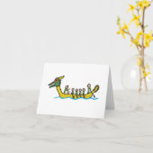 Dragon Boat Racing Kaart (Gele Bloem)