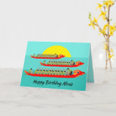 Dragon Boat Racing Kaart (Gele Bloem)