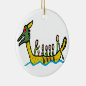 Dragon Boat Racing Keramisch Ornament (Rechts)