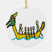 Dragon Boat Racing Keramisch Ornament (Voorkant)
