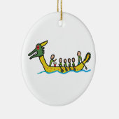 Dragon Boat Racing Keramisch Ornament (Rechts)