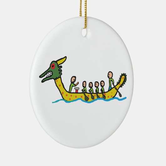 Dragon Boat Racing Keramisch Ornament (Rechts)