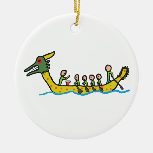 Dragon Boat Racing Keramisch Ornament (Voorkant)