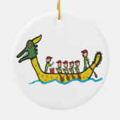 Dragon Boat Racing Keramisch Ornament (Achterkant)