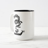 Dragon Boat Racing  kijk Tweekleurige Koffiemok (Voorkant links)