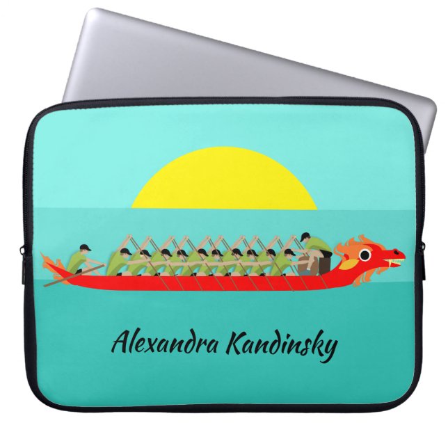 Dragon Boat Racing Laptop Sleeve (Voorkant)