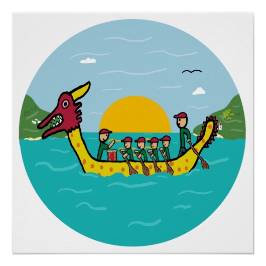 Dragon Boat Racing Perfect Poster (Voorkant)