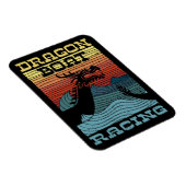Dragon Boat Racing Retro Kijk Magneet (Rechterzijde)