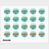 Dragon Boat Racing Ronde Sticker (Vel)