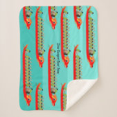 Dragon Boat Racing Sherpa Deken (Voorkant)