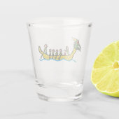 Dragon Boat Racing Shot Glas (Achterkant)