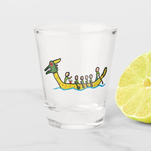 Dragon Boat Racing Shot Glas (Voorkant)