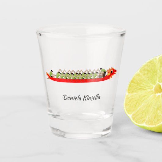 Dragon Boat Racing Shot Glas (Voorkant)