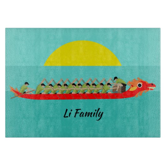 Dragon Boat Racing Snijplank (Voorkant)