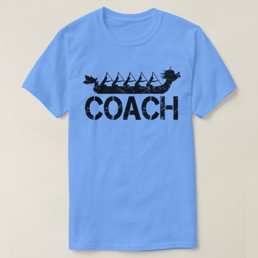 Dragon Boat Racing Team Coach T-shirt (Design voorkant)
