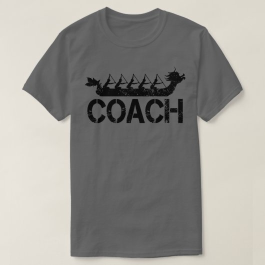 Dragon Boat Racing Team Coach T-shirt (Design voorkant)