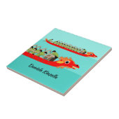 Dragon Boat Racing Tegeltje (Zijkant)