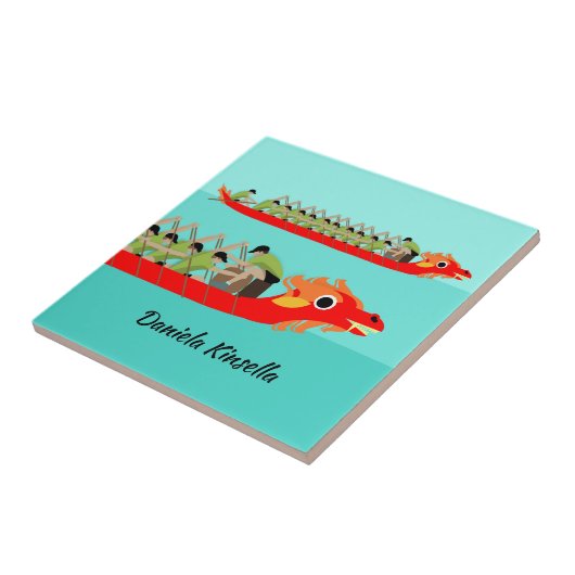 Dragon Boat Racing Tegeltje (Zijkant)