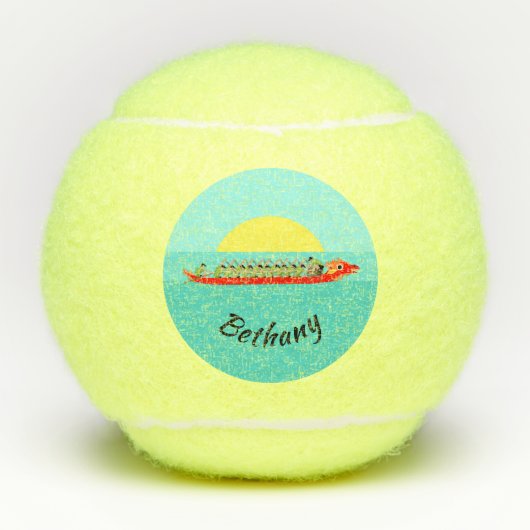 Dragon Boat Racing Tennisballen (Voorkant)