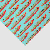 Dragon Boat Racing Tissuepapier (Detail)