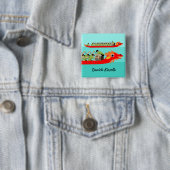 Dragon Boat Racing Vierkante Button 5,1 Cm (In situ)
