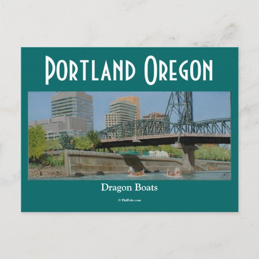 Dragon Boats briefkaart (Voorkant)