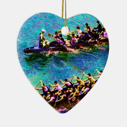 Dragon Boats e2 Keramisch Ornament (Rechts)