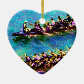 Dragon Boats e2 Keramisch Ornament (Voorkant)