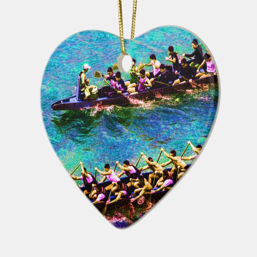 Dragon Boats e2 Keramisch Ornament (Links)