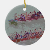 Dragon Boats e4 Keramisch Ornament (Voorkant)