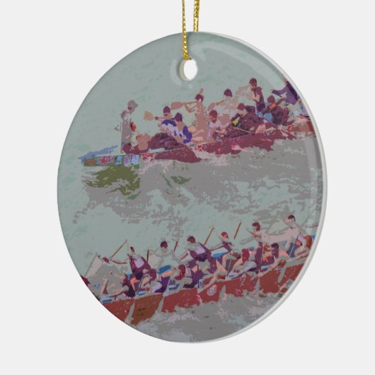 Dragon Boats e4 Keramisch Ornament (Links)