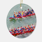Dragon Boats Keramisch Ornament (Links)