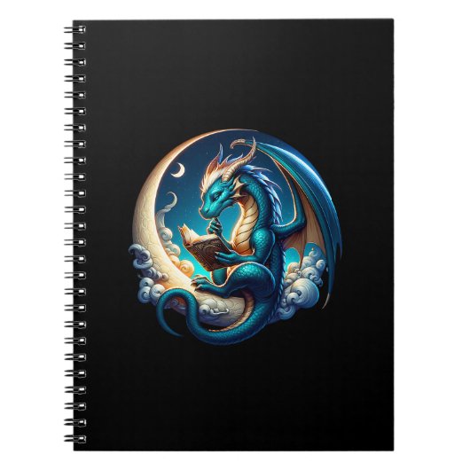 Dragon Bookworm, Moonlight Reading Notitieboek (Voorkant)