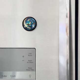 Dragon Bookworm, Moonlight Reading T-shirt Magneet