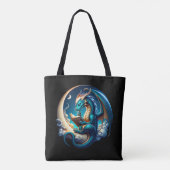 Dragon Bookworm, Moonlight Reading Tote Bag (Achterkant)