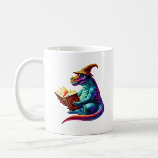 Dragon Bookworm - Schattig Fantasy Lezing Lover De Koffiemok (Links)