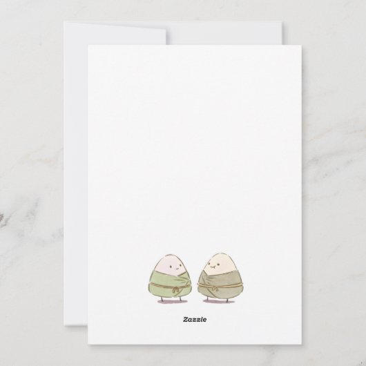 Dragon boot festival feestdagenkaart (Achterkant)