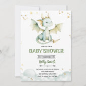 Dragon Boy baby shower uitnodiging (Voorkant)