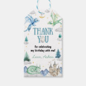 Dragon Boy Birthday Thank You Cadeaulabel (Voorkant)