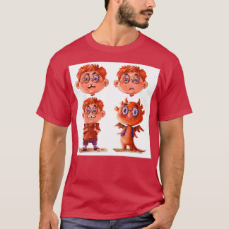 Dragon boy portret t-shirt