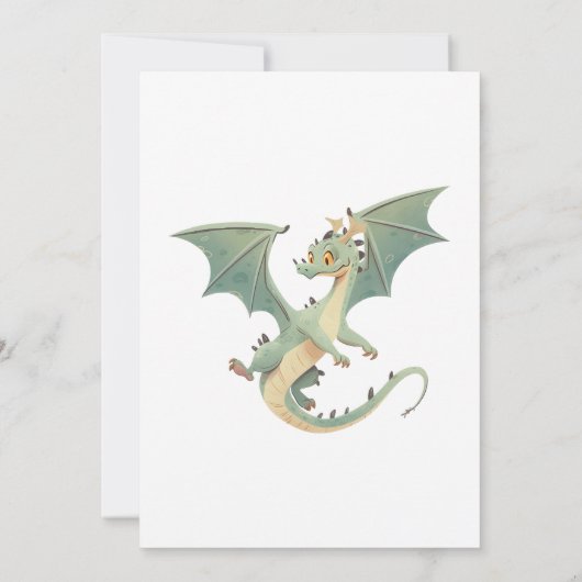 Dragon Boys 3e 4e 5e verjaardagsfeest uitnodiging (Achterkant)