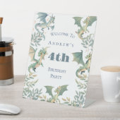 Dragon Boys 3e 4e 5e verjaardagsfeest uitnodiging Reclamebord Met Voetstuk (Insitu)