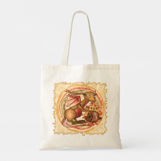 Dragon brandweer canvas tas (Achterkant)