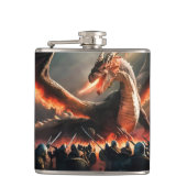 Dragon Breath in het middeleeuwse slagveld #1 Heupfles (Voorkant)