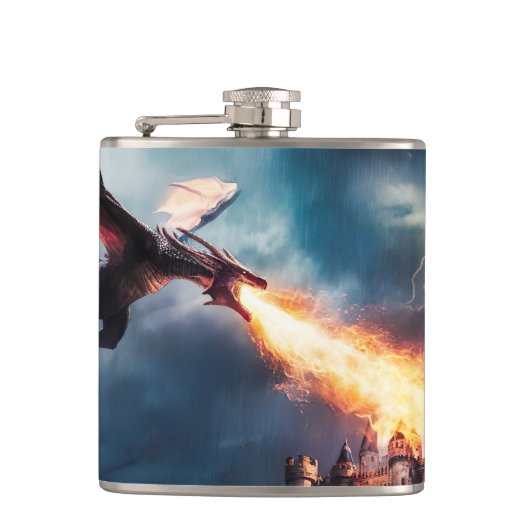 Dragon Breath in het middeleeuwse slagveld #3 Heupfles (Voorkant)