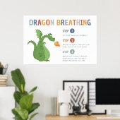 Dragon Breathing Calm Down Classroom Poster (Thuiskantoor)